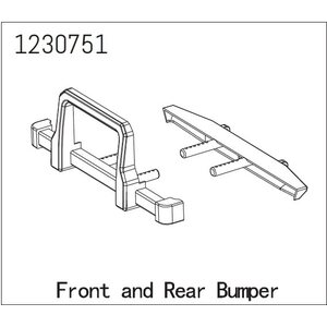 Absima Front/Rear Bumper Set - LANDI 1230751