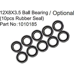Absima 12X8X3.5 Ball Bearing ( 10pcs Rubber Seal ) 1010185