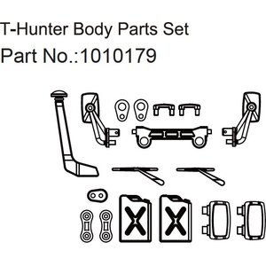 Absima Body Part Set T-Hunter - EVO 1:18 1010179