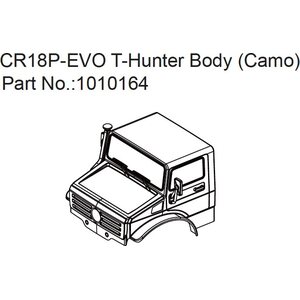 Absima T-Hunter PC Body (camo) - EVO 1:18 1010164