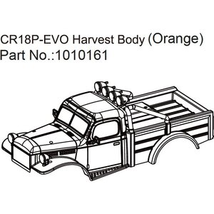 Absima Harvest Body (orange) - EVO 1:18 1010161
