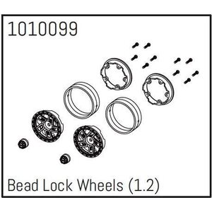 Absima 1.2" Beadlock Wheels - PRO Crawler 1:18 (4) 1010099