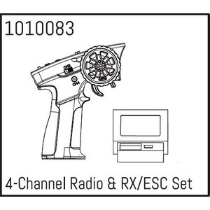 Absima 4-Channel Radio & RX/ESC Set 1010083