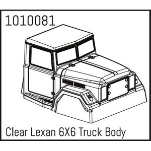 Absima Clear Lexan 6X6 Truck Body 1010081