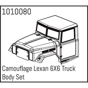 Absima Camouflage Lexan 6X6 Truck Body Set 1010080