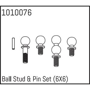 Absima Ball Stud & Pin Set (6X6) 1010076