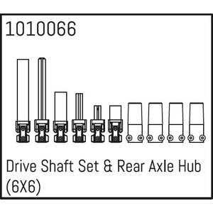 Absima Drive Shaft Set & Rear Axle Hub (6X6) 1010066