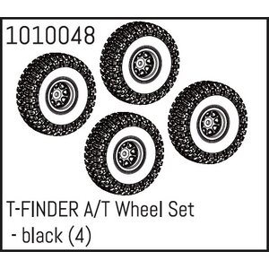 Absima T-FINDER A/T Wheel Set - black (4) 1010048