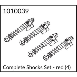 Absima Complete Shocks Set - red (4) 1010039