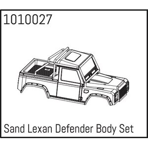 Absima Sand Lexan Defender Body Set 1010027