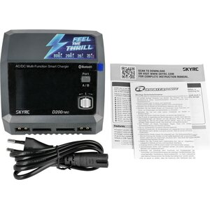 SkyRc D200 Neo LiPo 1-6s 20A 200W AC Charger - Laturi