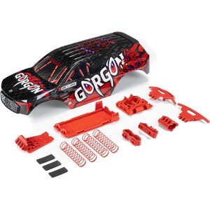 ARRMA RC GORGON Painted Decaled Trimmed Body Set (Blk/Red) ARA402354