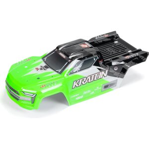 ARRMA RC Kraton 4x4 BLX Painted Decaled Trimmed Body (Green/Black) ARA402359