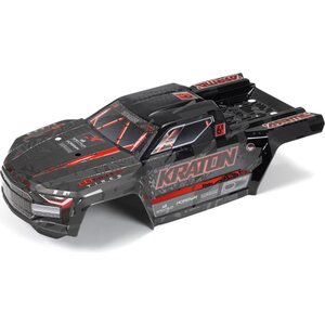 ARRMA RC KRATON 6S EXB BLX Painted Decalled Trimmed Body (Black/Red) ARA406169