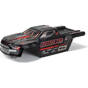 ARRMA RC KRATON 8S Painted Decalled Trimmed Body Black ARA409010