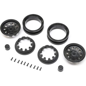 Axial 1.9 Raceline Daytona Beadlock Wheels, Black (2) AXI43017