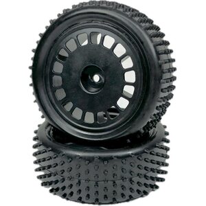 Absima 1:10 Buggy Wheel Set "Mini Pin" front black (2)