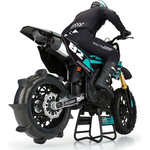 Pro-Line Roost MX Sand/Snow Paddle Motorcycle Tire Mounted on Black Wheel for Promoto-MX Rear PRO1023810