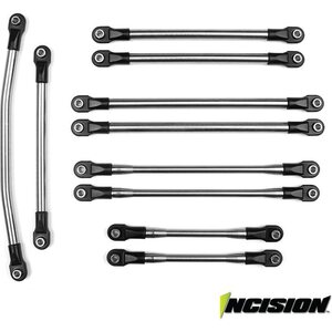 Vanquish Incision SCX10-II 12.3" Stainless Links IRC00070