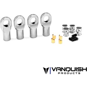 Vanquish Machined Alloy M4 Rod Ends Clear (4) VPS08501