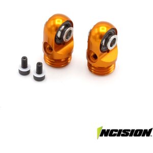 Vanquish S8E Machined Aluminum Shock Cap Orange IRC00515