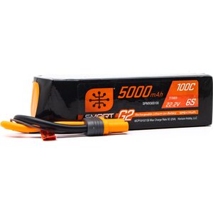 Spektrum SPMX56S100 5000mAh 6S 22.2V Smart G2 LiPo 100C; IC5