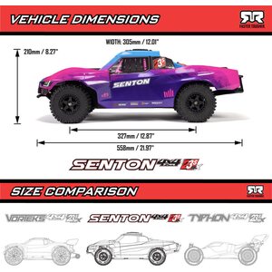 ARRMA RC SENTON 4X4 223S BLX Brushless 1/10th 4wd SC
