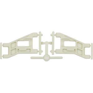 Team Associated RC10 FRONT WIDE SUSPENSION ARMS, WHITE 6204