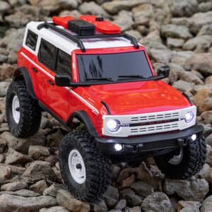 Axial 1/24 SCX24 Ford Bronco 4X4 RTR Brushed Rock Crawler (Mukana akku ja laturi), punainen