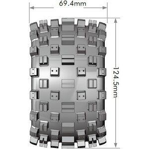 Louise Tires & Wheels MT-ROCK 1/10 Soft (Removable 12, 14 & 17mm Hex) (2)