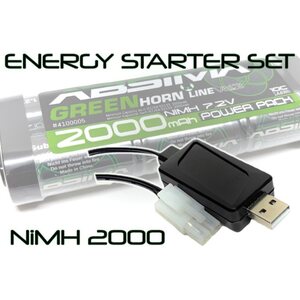 Absima RC Energy Starter Set 2000 (NiMH/USB)