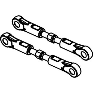 Absima Adjustable Upper Tie Rods (2)
