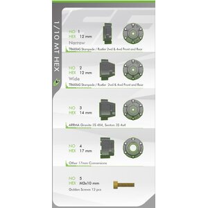 Louise Tires & Wheels ST-UPHILL 1/10 Soft (Vaihdettava 12, 14 & 17mm Hex) (2)
