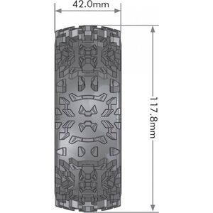 Louise Tire & Wheel B-PIONEER 1/8 Buggy Soft Black (2)