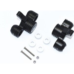 GPM ALUMINUM FRONT KNUCKLE ARMS SET black GPM ARRMA 1/5 KRATON 8S OUTCAST 8S