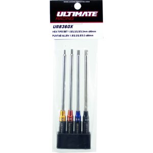 Ultimate Racing Power Tool Hex Tips Set 1.5/2.0/2.5/3.0Mm X 80Mm