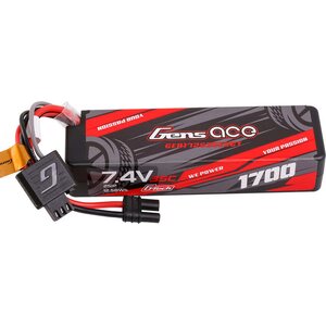 Gens ace G-tech 1700mAh 2S 35C 7.4V Lipo akku EC2-liittimellä