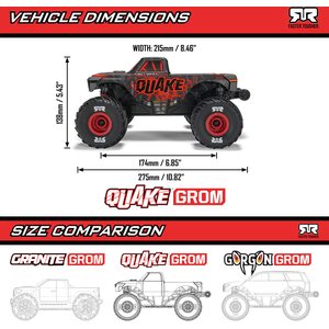 ARRMA RC ARRMA QUAKE GROM 4X4 RTR Monster Truck