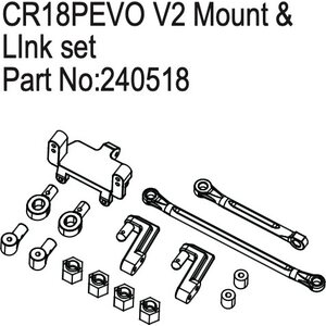 Absima Mount & Link Set for EVO V2 HBP240518