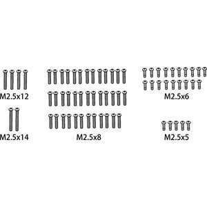 Absima Screw Set M2.5*5/M2.5*6/M2.5*8/M2.5*12/M2.5*14