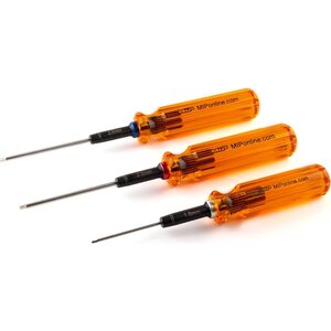 MIP Screwdriver set hexagon socket 1.5mm, 2.0mm & 2.5mm