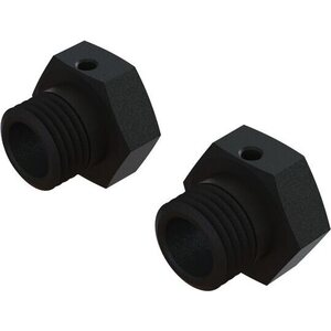 ARRMA RC ARA311117 Aluminum Wheel Hex 17mm, 16.5mm Thick, Black (2)