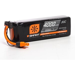 Spektrum SPMX40004S30 4000mAh 4S 14.8V Smart LiPo Battery 30C; IC3