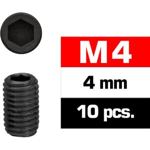 Ultimate Racing M4x4mm SET SCREWS (10pcs.)