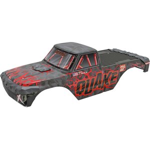 ARRMA RC QUAKE Painted Decaled Trimmed Body Set, Red