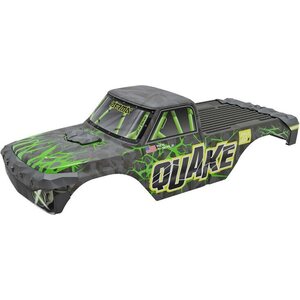 ARRMA RC QUAKE Painted Decaled Trimmed Body Set, Green