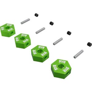 ARRMA RC 12mm Metal Wheel Hex Green