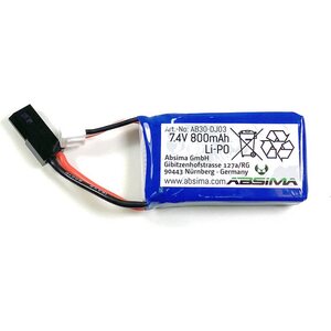 Absima 7.4V 800mAh Battery Li-ion