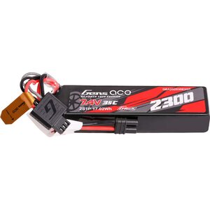 Gens ace 2300mAh 2S 7.4V 35C Lipo Battery with iEC2 plug