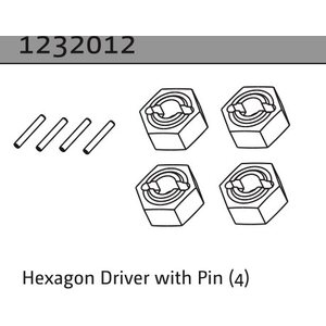 Absima Hexagon Driver with Pin (4)